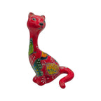Talavera Cat Figurine | Multicolor Design Talavera Statue La Vie Bien Talavera Cat Figurine | Multicolor Design