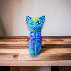 Talavera Cat Piggy Bank | Hand - Painted Mexican Ceramic Coin Holder Guerrero Piggy Bank La Vie Bien Talavera Cat Piggy Bank | Hand - Painted Mexican Ceramic Coin Holder