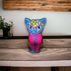 Talavera Cat Piggy Bank | Hand - Painted Mexican Ceramic Coin Holder Guerrero Piggy Bank La Vie Bien Talavera Cat Piggy Bank | Hand - Painted Mexican Ceramic Coin Holder