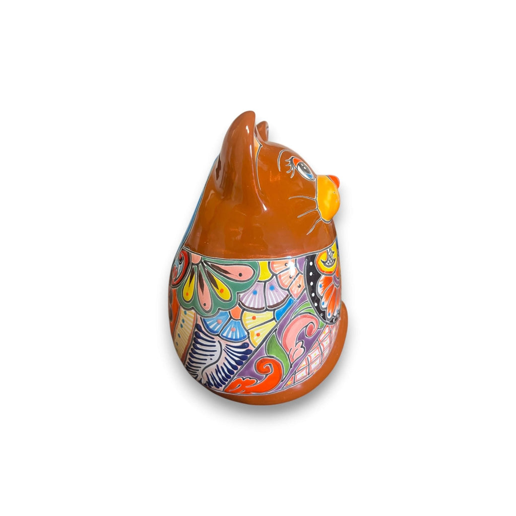 Talavera Cat Planter | Handcrafted Fat Cat Ceramic Pot Talavera Planter La Vie Bien Talavera Cat Planter | Handcrafted Fat Cat Ceramic Pot