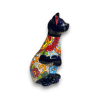 Talavera Cat Statue | Hand - Painted Mexican Ceramic Figurine Talavera Statue La Vie Bien Talavera Cat Statue | Hand - Painted Mexican Ceramic Figurine