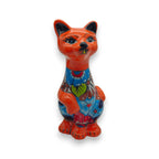 Talavera Cat Statue | Hand - Painted Mexican Ceramic Figurine Talavera Statue La Vie Bien Talavera Cat Statue | Hand - Painted Mexican Ceramic Figurine