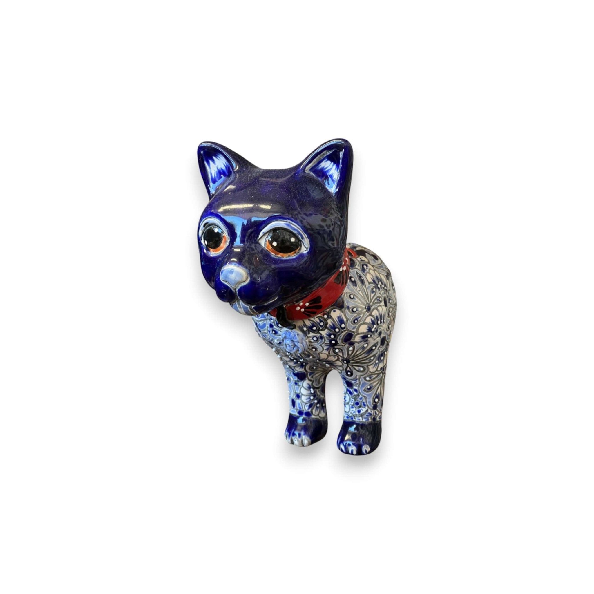 Talavera Cat Wall Planter | Hand-Painted Ceramic Art Talavera Wall Art La Vie Bien Talavera Cat Wall Planter | Hand-Painted Ceramic Art