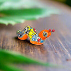 Talavera Caterpillar Art | Handcrafted Mexican Ceramic Figurine Talavera Figurine La Vie Bien Talavera Caterpillar Art | Handcrafted Mexican Ceramic Figurine