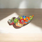 Talavera Caterpillar Art | Handcrafted Mexican Ceramic Figurine Talavera Figurine La Vie Bien Talavera Caterpillar Art | Handcrafted Mexican Ceramic Figurine