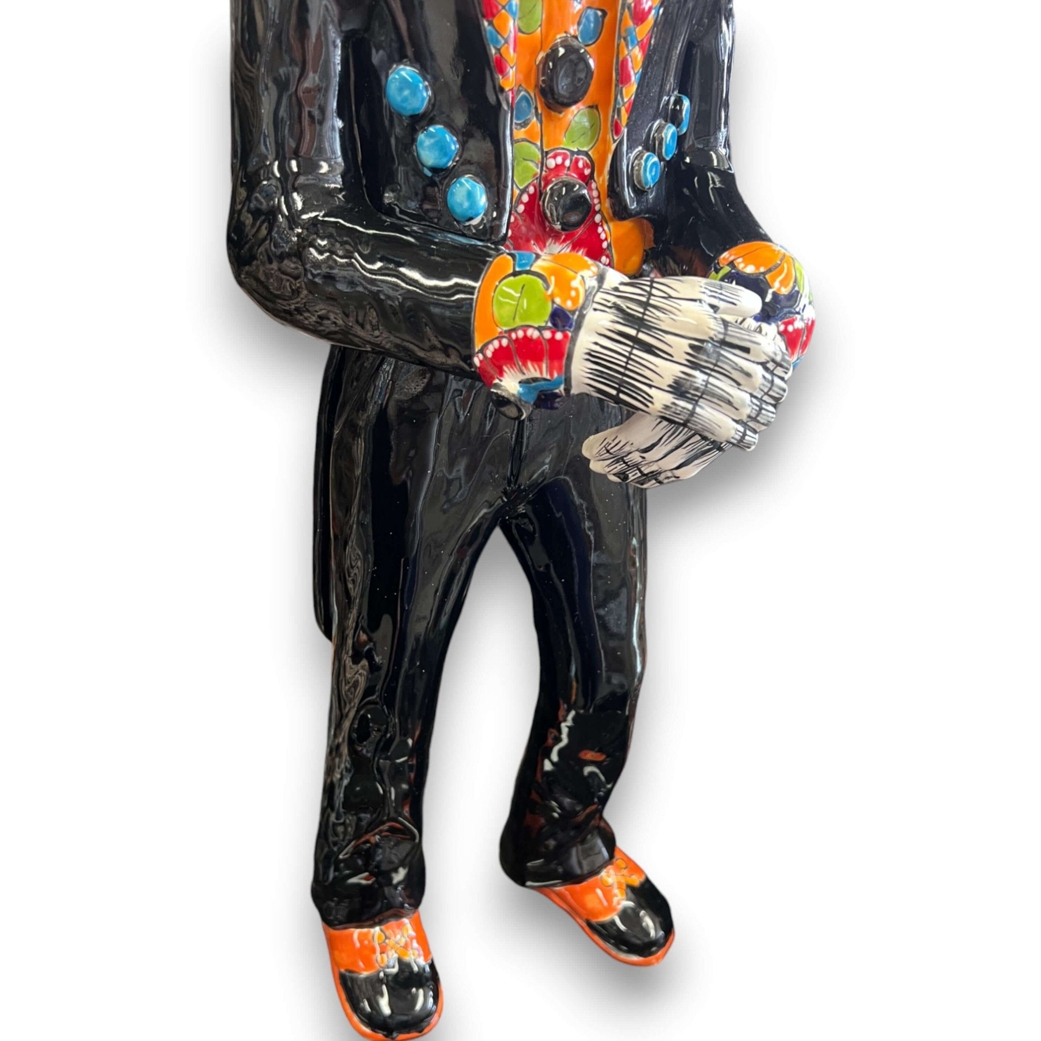 Talavera Catrin Statue | 33" Day of the Dead Figurine Talavera Statue La Vie Bien Talavera Catrin Statue | 33" Day of the Dead Figurine
