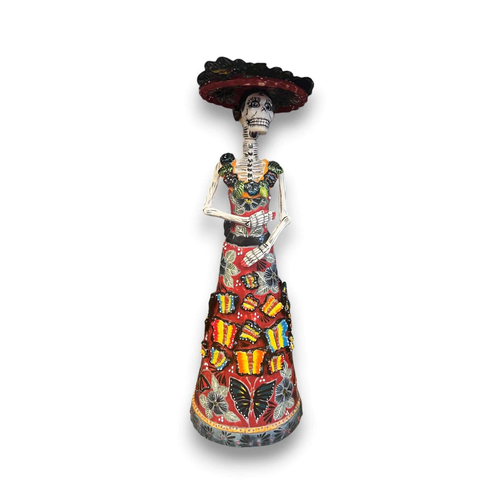 Talavera Catrina Figurine | Handmade Day of the Dead Skeleton Art Talavera Figurine La Vie Bien Talavera Catrina Figurine | Handmade Day of the Dead Skeleton Art