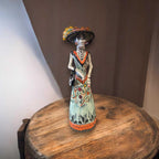 Talavera Catrina Figurine | Handmade Day of the Dead Skeleton Art Talavera Figurine La Vie Bien Talavera Catrina Figurine | Handmade Day of the Dead Skeleton Art