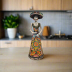 Talavera Catrina Figurine | Handmade Day of the Dead Skeleton Art Talavera Figurine La Vie Bien Talavera Catrina Figurine | Handmade Day of the Dead Skeleton Art