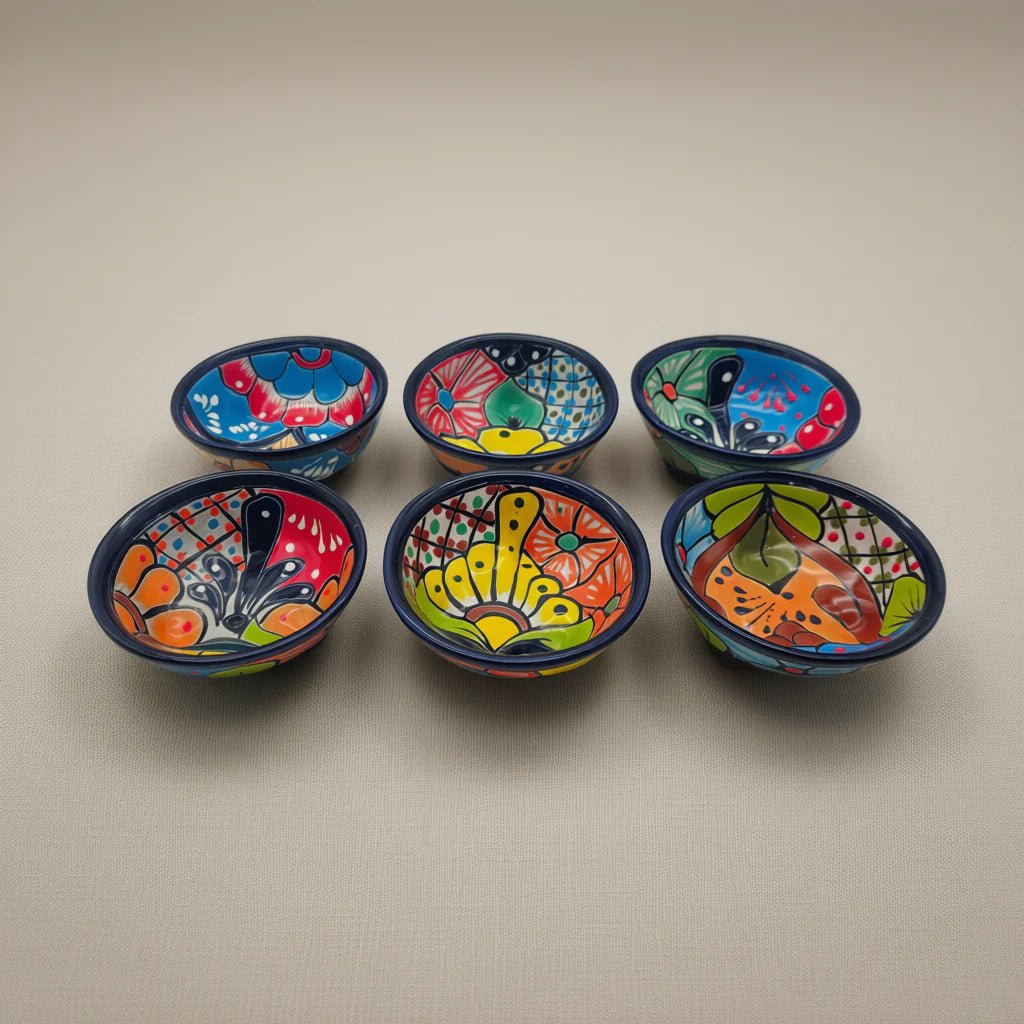 Talavera Ceramic Salsa Bowl | Handcrafted Mexican Dish Talavera Salsa Bowl La Vie Bien Talavera Ceramic Salsa Bowl | Handcrafted Mexican Dish