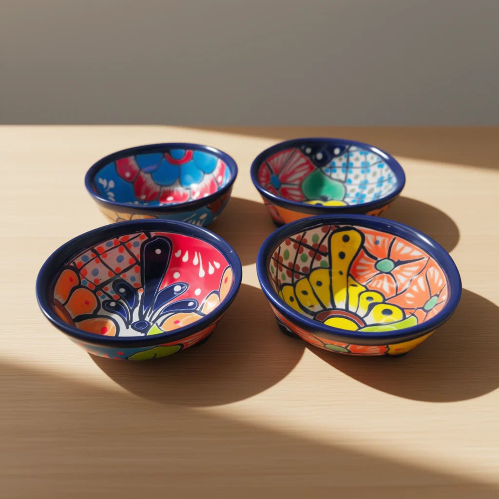Talavera Ceramic Salsa Bowl | Handcrafted Mexican Dish Talavera Salsa Bowl La Vie Bien Talavera Ceramic Salsa Bowl | Handcrafted Mexican Dish
