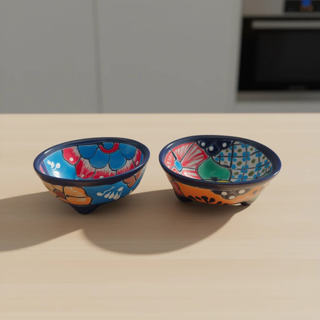 Talavera Ceramic Salsa Bowl | Handcrafted Mexican Dish Talavera Salsa Bowl La Vie Bien Talavera Ceramic Salsa Bowl | Handcrafted Mexican Dish