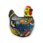 Talavera Chicken Planter | Large Hand-Painted Mexican Pottery Statue Talavera Planter La Vie Bien Talavera Chicken Planter | Large Hand-Painted Mexican Pottery Statue