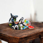 Talavera Chihuahua Bottle Holder | Hand - Painted Mexican Dog Statue Talavera Figurine La Vie Bien Talavera Chihuahua Bottle Holder | Hand - Painted Mexican Dog Statue