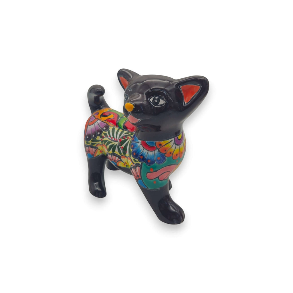 Talavera Chihuahua Dog Figurine | Handcrafted Mexican Art Talavera Figurine La Vie Bien Talavera Chihuahua Dog Figurine | Handcrafted Mexican Art