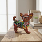 Talavera Chihuahua Dog Figurine | Handcrafted Mexican Art Talavera Figurine La Vie Bien Talavera Chihuahua Dog Figurine | Handcrafted Mexican Art