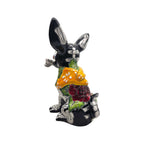 Talavera Chihuahua Holding Bone | Day of the Dead Dog Figurine Talavera Figurine La Vie Bien Talavera Chihuahua Holding Bone | Day of the Dead Dog Figurine
