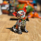 Talavera Chihuahua Statue | Day of the Dead Mexican Pottery Decor Talavera Figurine La Vie Bien Talavera Chihuahua Statue | Day of the Dead Mexican Pottery Decor