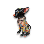Talavera Chihuahua Statue | Handcrafted Mexican Dog Figurine Talavera Figurine La Vie Bien Talavera Chihuahua Statue | Handcrafted Mexican Dog Figurine