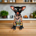 Talavera Chihuahua Statue | Handcrafted Mexican Dog Figurine Talavera Figurine La Vie Bien Talavera Chihuahua Statue | Handcrafted Mexican Dog Figurine