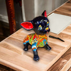 Talavera Chihuahua Statue | Sad Handmade Mexican Dog Talavera Figurine La Vie Bien Talavera Chihuahua Statue | Sad Handmade Mexican Dog