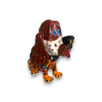 Talavera Cocker Spaniel Statue | Colorful Hand-Painted Mexican Dog Art Talavera Statue La Vie Bien Talavera Cocker Spaniel Statue | Colorful Hand-Painted Mexican Dog Art