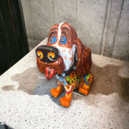 Talavera Cocker Spaniel Statue | Colorful Hand - Painted Mexican Dog Art Talavera Statue La Vie Bien Talavera Cocker Spaniel Statue | Colorful Hand - Painted Mexican Dog Art
