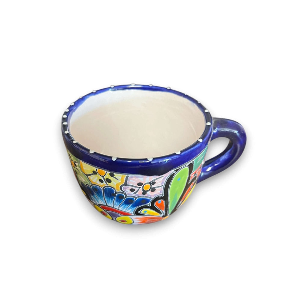Talavera Coffee Mug | Hand - Painted Mexican Ceramic Cup Talavera Mug La Vie Bien Talavera Coffee Mug | Hand - Painted Mexican Ceramic Cup