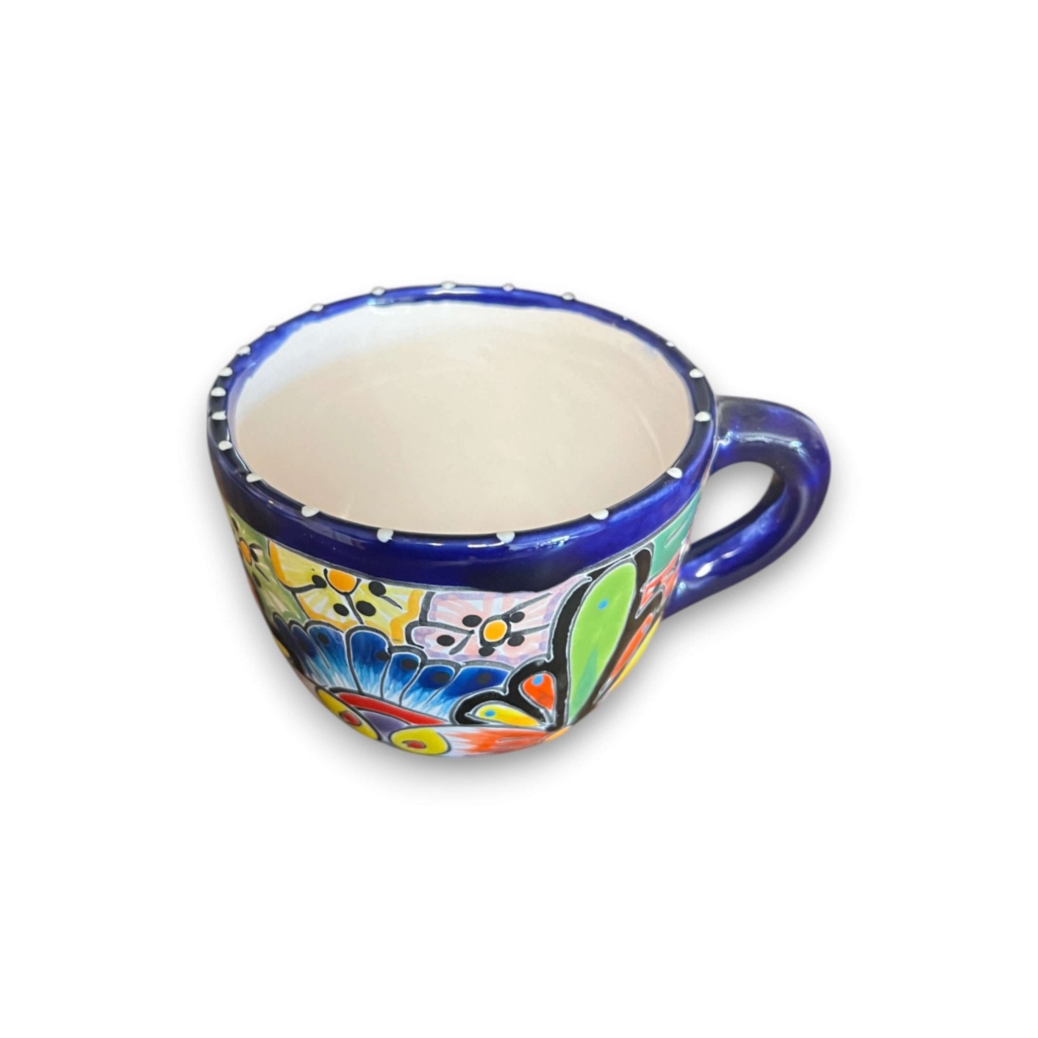 Talavera Coffee Mug | Hand - Painted Mexican Ceramic Cup Talavera Mug La Vie Bien Talavera Coffee Mug | Hand - Painted Mexican Ceramic Cup