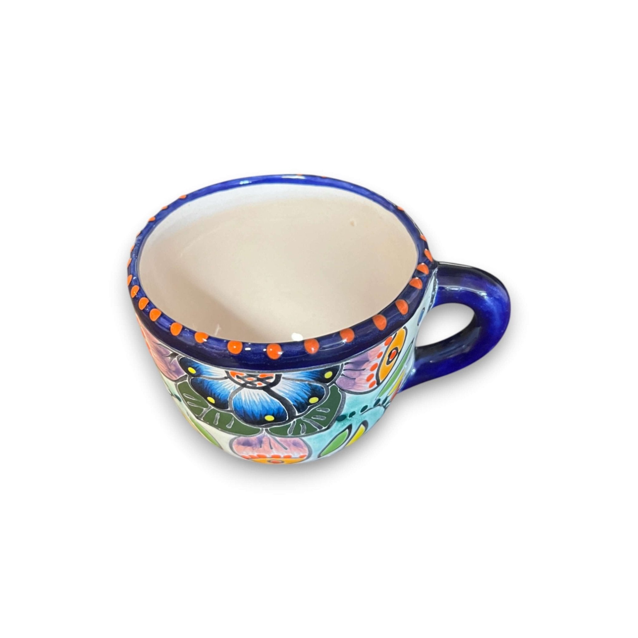 Talavera Coffee Mug | Hand-Painted Mexican Ceramic Cup Talavera Mug La Vie Bien Talavera Coffee Mug | Hand-Painted Mexican Ceramic Cup