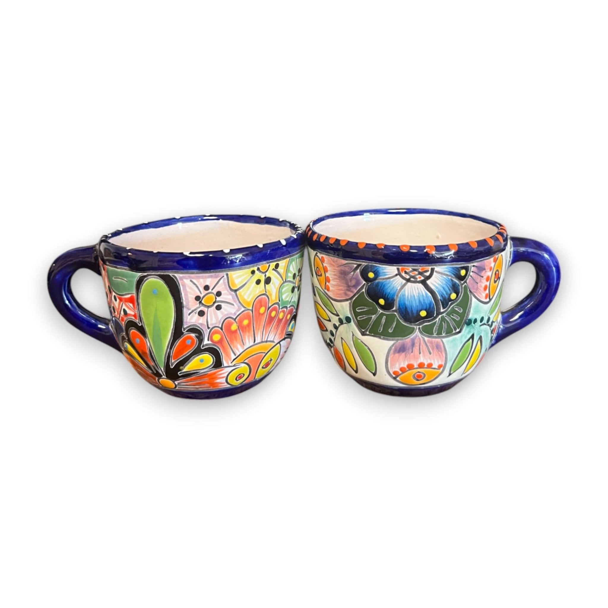 Talavera Coffee Mug | Hand - Painted Mexican Ceramic Cup Talavera Mug La Vie Bien Talavera Coffee Mug | Hand - Painted Mexican Ceramic Cup