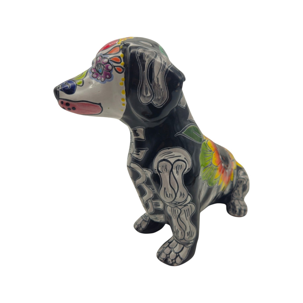 Talavera Dachshund Figurine | Day of the Dead Ceramic Dog Talavera Statue La Vie Bien Talavera Dachshund Figurine | Day of the Dead Ceramic Dog