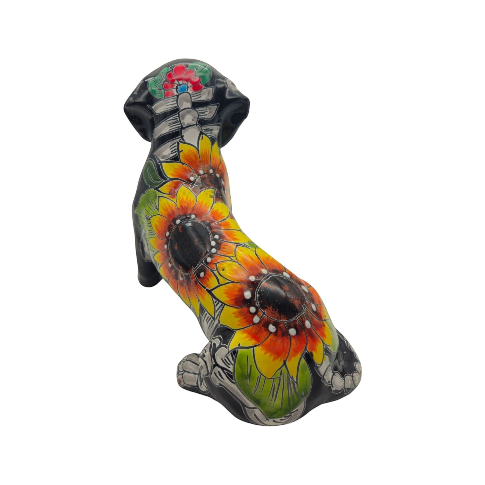 Talavera Dachshund Figurine | Day of the Dead Ceramic Dog Talavera Statue La Vie Bien Talavera Dachshund Figurine | Day of the Dead Ceramic Dog