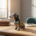 Talavera Dachshund Figurine | Day of the Dead Ceramic Dog Talavera Statue La Vie Bien Talavera Dachshund Figurine | Day of the Dead Ceramic Dog
