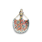 Talavera Day of the Dead Catrina | Colorful Dress Figurine Talavera Figurine La Vie Bien Talavera Day of the Dead Catrina | Colorful Dress Figurine