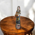 Talavera Day of the Dead Catrina | Pan Dulce Wedding Decoration Talavera Figurine La Vie Bien Talavera Day of the Dead Catrina | Pan Dulce Wedding Decoration