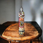 Talavera Day of the Dead Catrina | Pan Dulce Wedding Decoration Talavera Figurine La Vie Bien Talavera Day of the Dead Catrina | Pan Dulce Wedding Decoration