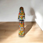Talavera Day of the Dead Catrina | Pan Dulce Wedding Decoration Talavera Figurine La Vie Bien Talavera Day of the Dead Catrina | Pan Dulce Wedding Decoration