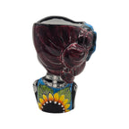 Talavera Day of the Dead Face Planter | Handmade Skull Ceramic Pot Talavera Planter La Vie Bien Talavera Day of the Dead Face Planter | Handmade Skull Ceramic Pot