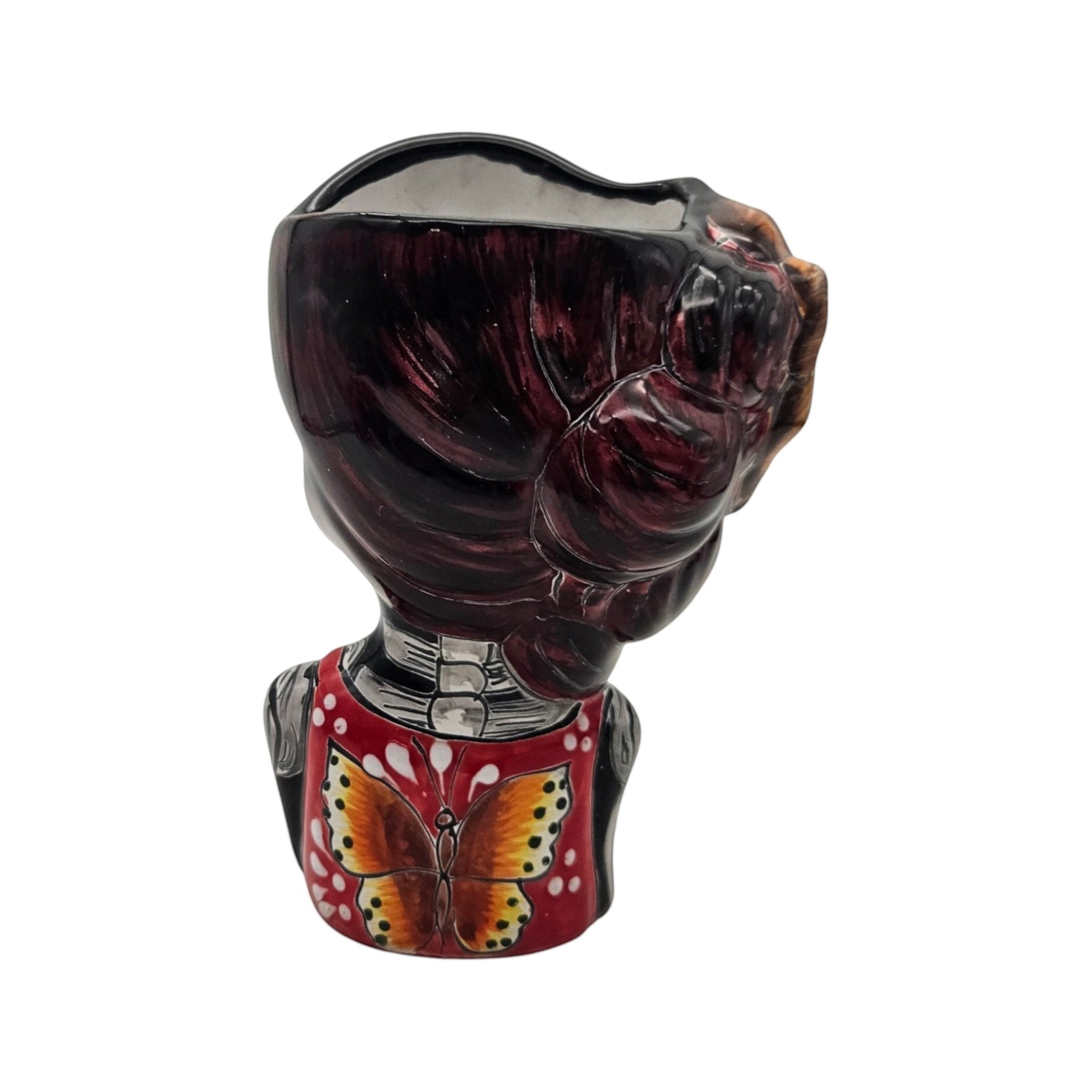 Talavera Day of the Dead Face Planter | Handmade Skull Ceramic Pot Talavera Planter La Vie Bien Talavera Day of the Dead Face Planter | Handmade Skull Ceramic Pot
