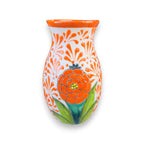 Talavera Day of the Dead Relief Vase | Hand-Painted Pottery Talavera Planter La Vie Bien Talavera Day of the Dead Relief Vase | Hand-Painted Pottery