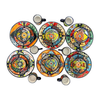 Talavera Dinnerware Set | 26 - Piece Vibrant Floral Mexican Dishware Talavera Dinnerware Set La Vie Bien Talavera Dinnerware Set | 26 - Piece Vibrant Floral Mexican Dishware