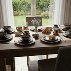 Talavera Dinnerware Set | 43 - Piece Floral Tableware for 8 Talavera Dinnerware Set La Vie Bien Talavera Dinnerware Set | 43 - Piece Floral Tableware for 8