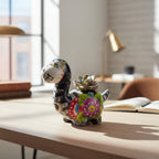Talavera Dinosaur Planter | Day of the Dead Brachiosaurus