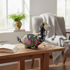 Talavera Dinosaur Planter | Day of the Dead Brachiosaurus Talavera Planter La Vie Bien Talavera Dinosaur Planter | Day of the Dead Brachiosaurus