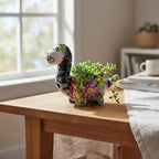 Talavera Dinosaur Planter | Day of the Dead Brachiosaurus Talavera Planter La Vie Bien Talavera Dinosaur Planter | Day of the Dead Brachiosaurus
