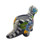 Talavera Dinosaur Planter | Day of the Dead Brachiosaurus Talavera Planter La Vie Bien Talavera Dinosaur Planter | Day of the Dead Brachiosaurus
