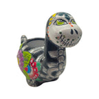 Talavera Dinosaur Planter | Day of the Dead Brachiosaurus Talavera Planter La Vie Bien Talavera Dinosaur Planter | Day of the Dead Brachiosaurus