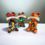Talavera Dog Holding Newspaper Statue | Colorful Mexican Garden Art Talavera Statue La Vie Bien Talavera Dog Holding Newspaper Statue | Colorful Mexican Garden Art