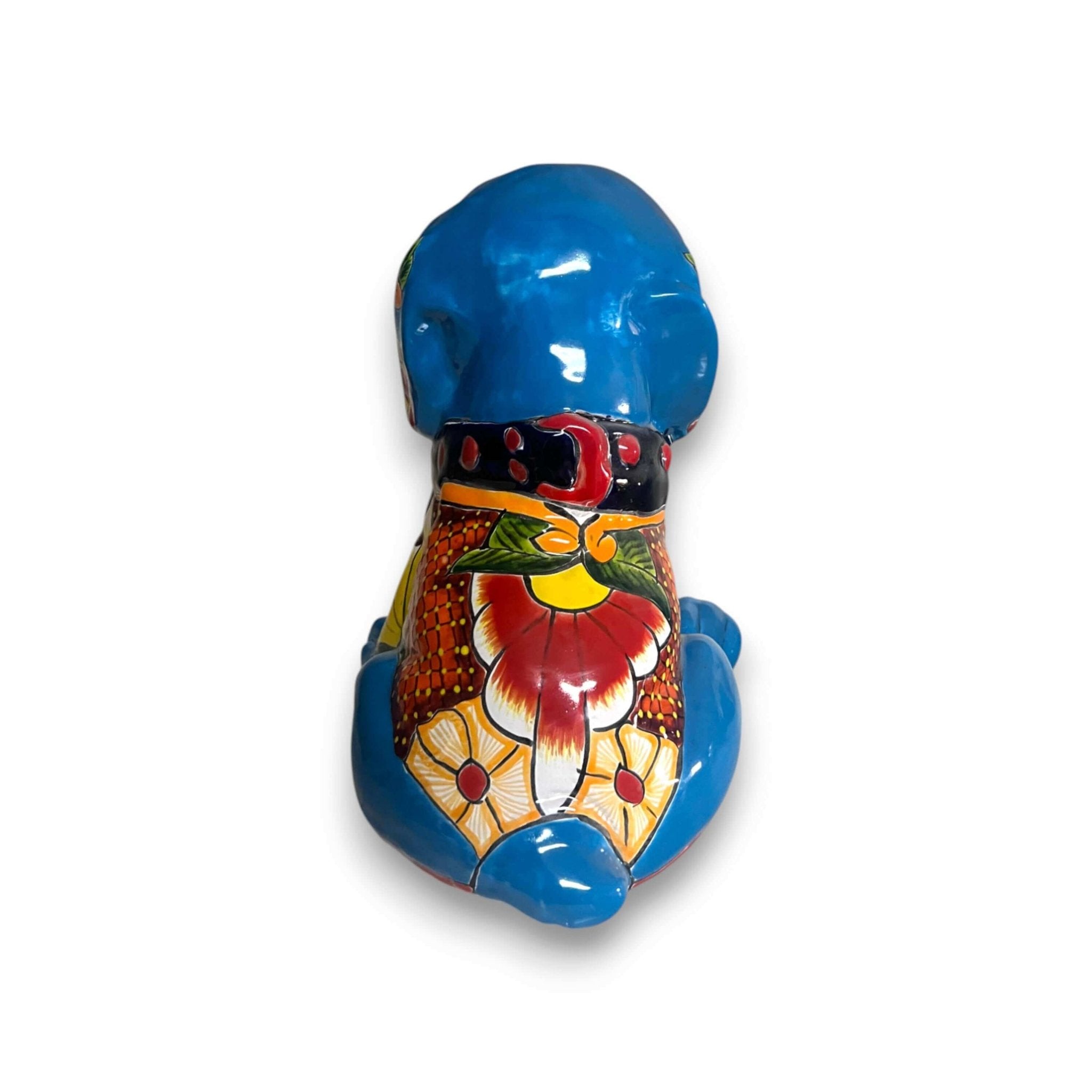 Talavera Dog Statue | Colorful Hand - Painted Mexican Puppy Decor Talavera Statue La Vie Bien Talavera Dog Statue | Colorful Hand - Painted Mexican Puppy Decor